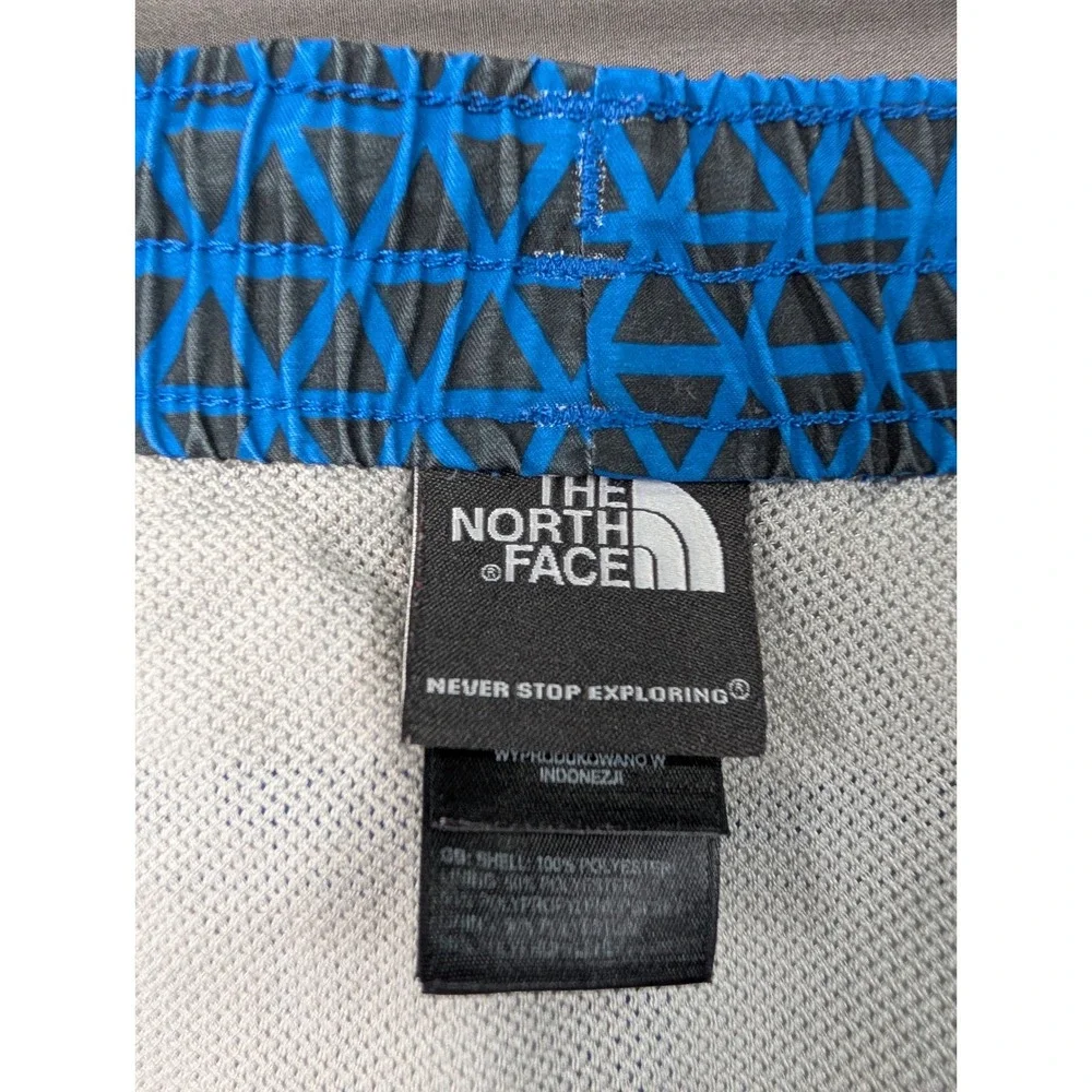 The North Face Mens Blue Geometric Pattern Swim Trunks Shorts Large 7401